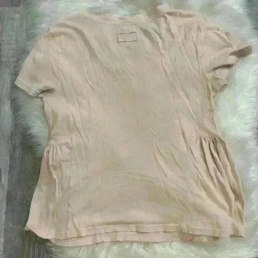 Current Elliot The Girlfriend Tee in Devotion blush pink Overdye Sz 1 or small - Picture 5 of 10